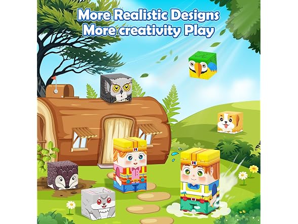 Matchtiles 100 PCS Magnetic Building