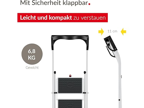 HAILO K75 ComfortLine 3-Step Ladder