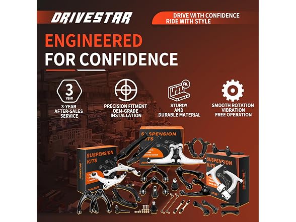 DRIVESTAR 13 PCS Front Suspension Kit Ball Bar