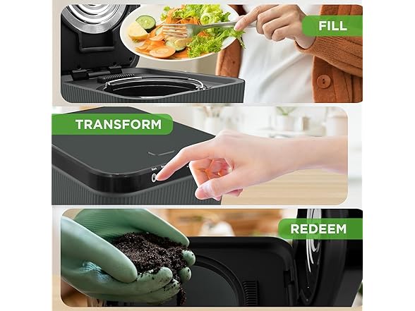 Nutrichef 3L Electric Kitchen Composter