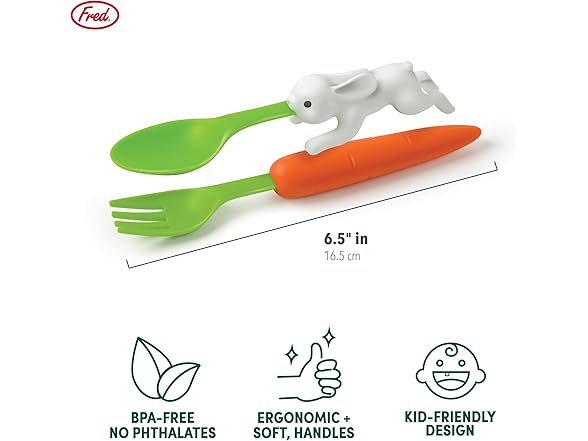 SNACK RABBIT Nesting Kids Utensils