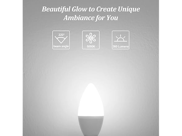 Candelabra 40W Equivalent LED Light Bulbs