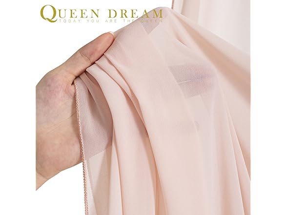QueenDream Chiffon Curtain for Backdrop