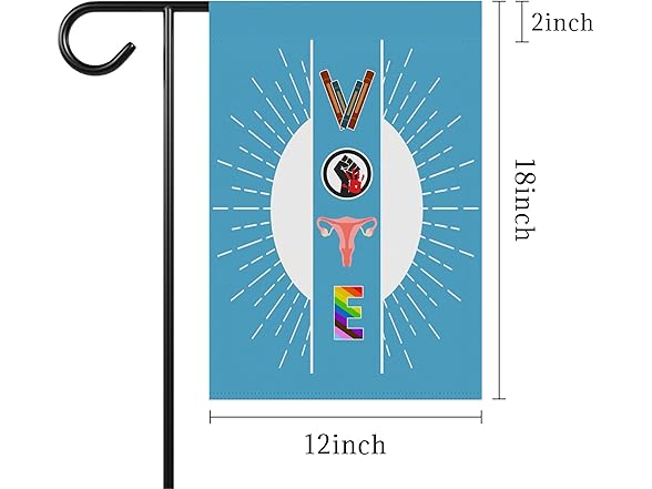 Vote Garden Flag Political Yard Flag
