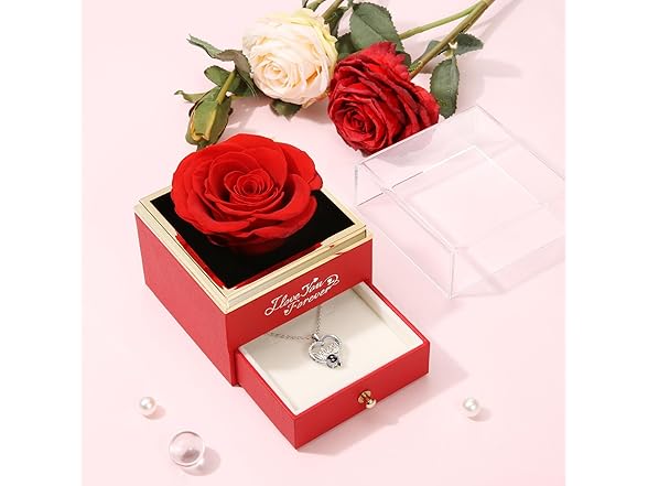 WILDLOVE Rose & Mom Necklace Gift Set