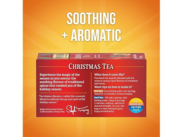 20CT Twinings Christmas Black Tea Individual Bags