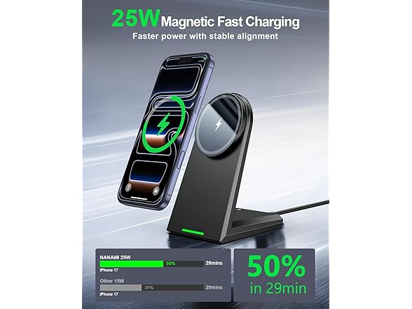 NANAMI 25W Magnetic Wireless Charger