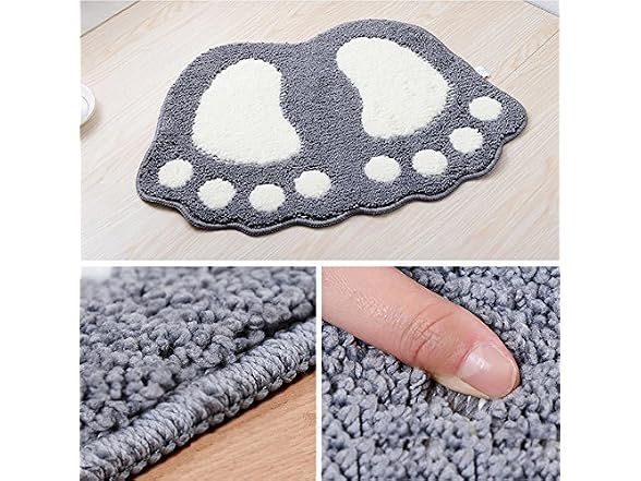 JIAN YA NA Non Slip Bath Toilet Mat Cute Big