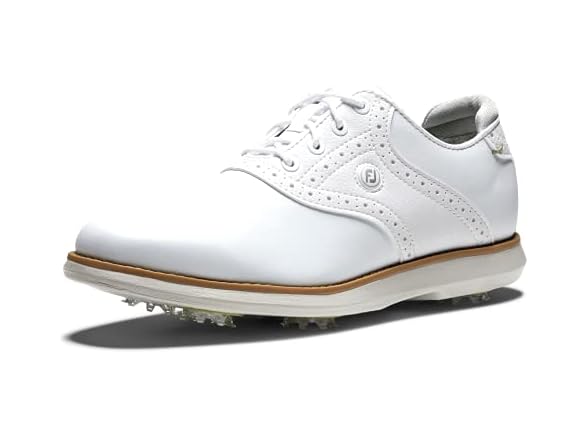 FootJoy Women's Traditions Golf Shoes White/White