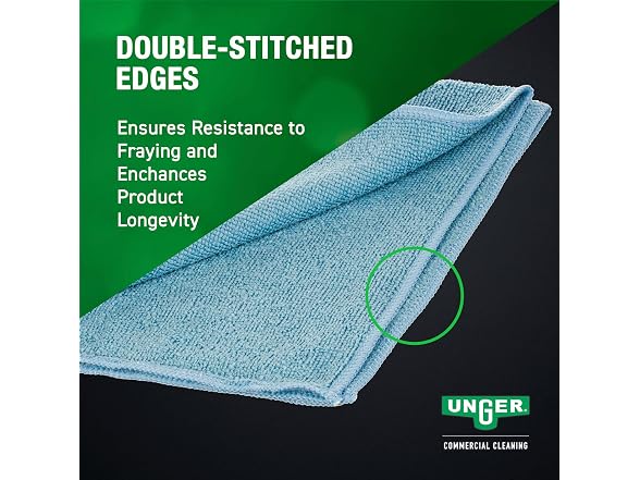Unger Commercial Microfiber Cleaning Cloth 10 Pack