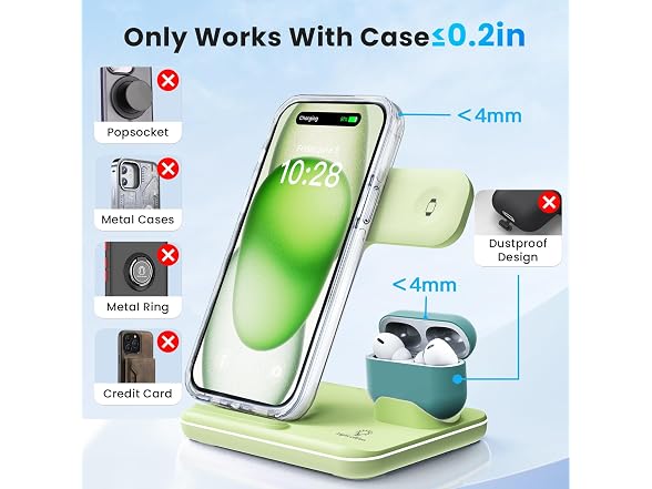 WAITIEE Wireless Charger 3 in 1