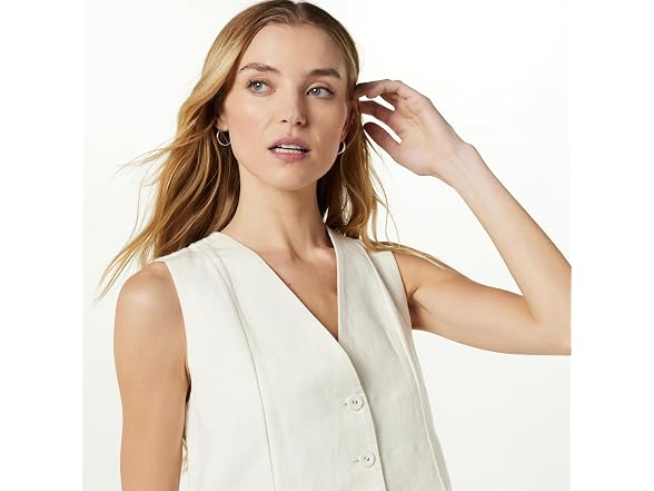 The Drop ESMA Linen Vest