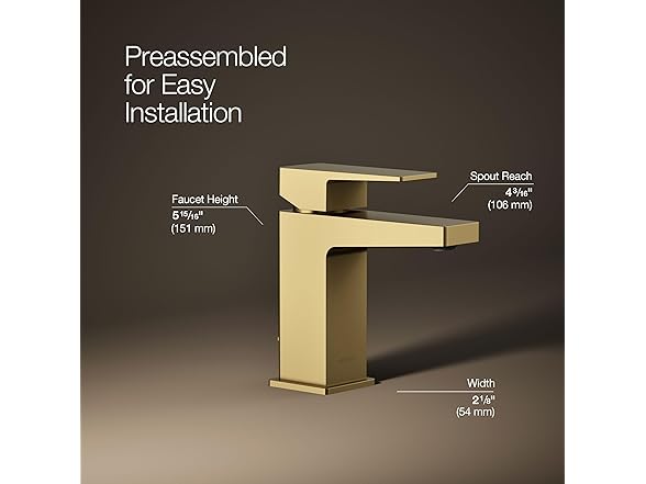 KOHLER 99760-4-2MB Honesty® Single-Handle Faucet