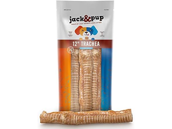 Jack&Pup 12" Beef Trachea for Dogs
