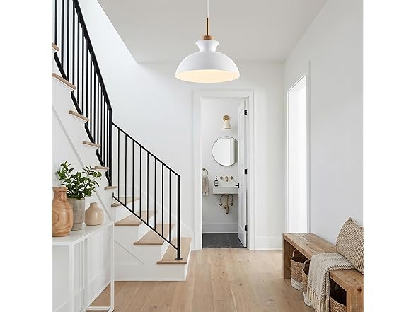 Parrot Uncle 11 Inch Pendant Light Fixture White