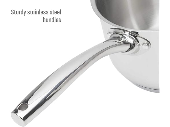 Goodful 12-Piece Classic Stainless Steel Cookware Set 