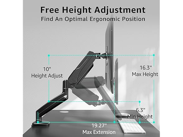 GMK914 Single Monitor Mount Stand