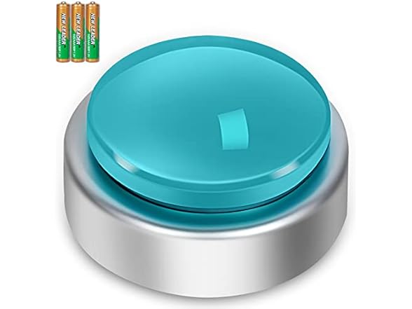 BATVOX Large Talking Button Alarm Clock