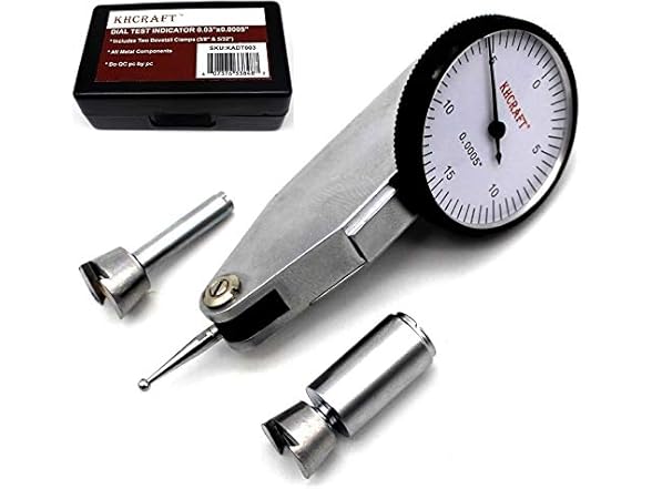 KHCRAFT Dial Test Indicator w/Clamps