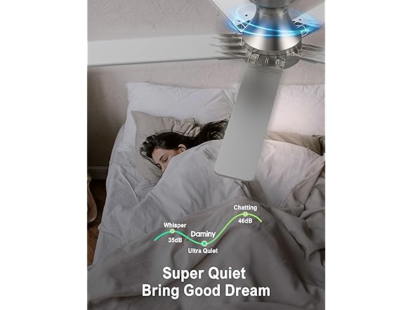 DAMINY Ceiling Fan | 52 in Modern