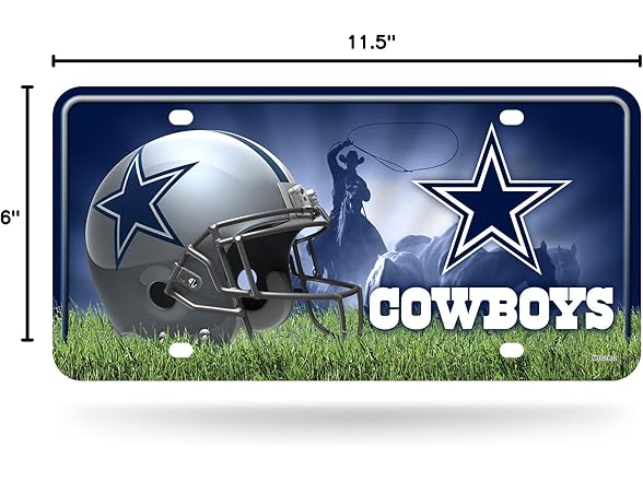 Dallas Cowboys Metal License Plate