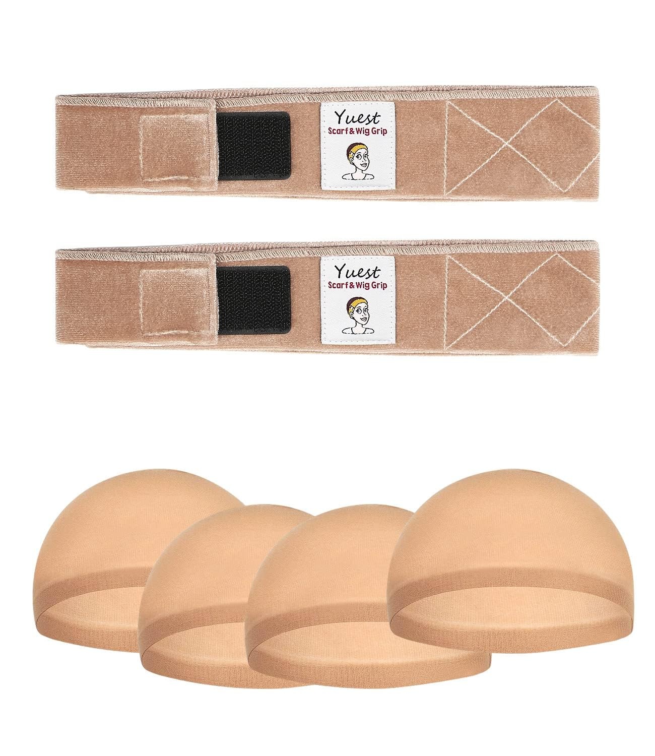 2 Pack Wig Grip Band Velvet Wig Grips Adjustable - Gallery 2