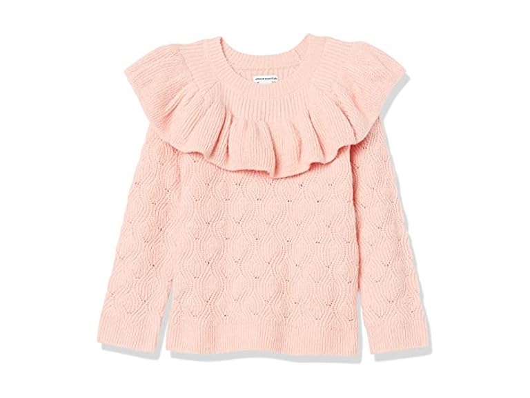 Amazon Girls' Soft Touch Ruffle Sweater