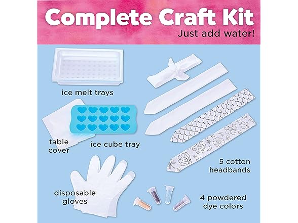 Creativity for Kids Ice Dye Headbands Craft Kit