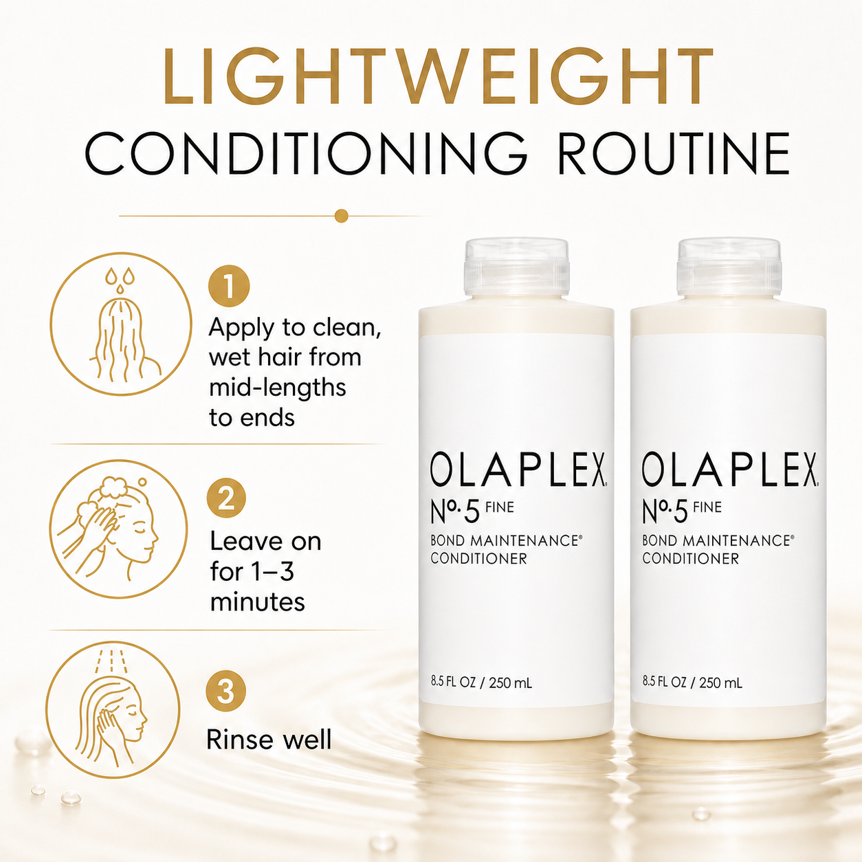 2Pk OlaplexNo. 5 Fine Bond Maintenance Conditioner - Gallery 6