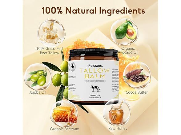 Bissora Beef Tallow for Skin
