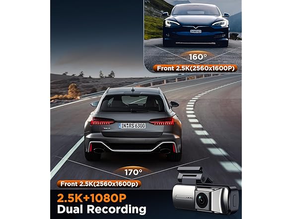 (NEW) Tecival Dual Dash Cam