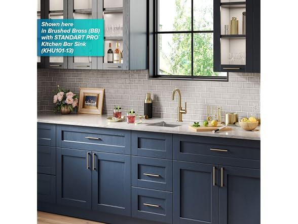 KRAUS Oletto Single Handle Kitchen Bar Faucet in Matte Black - Gallery 3