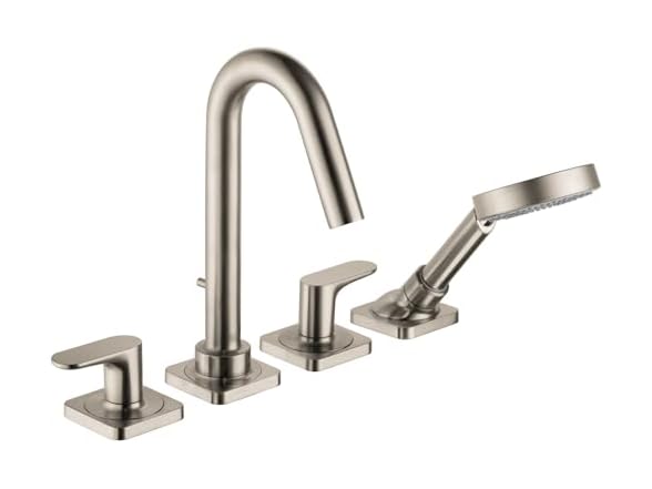 AXOR Citterio M Modern 2-Handle 18" Wide Roman Tub Filler