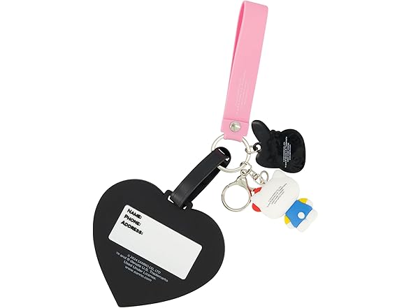 FUL Hello Kitty 2-Piece Suitcase ID Tag and 3D Lanyard Set 