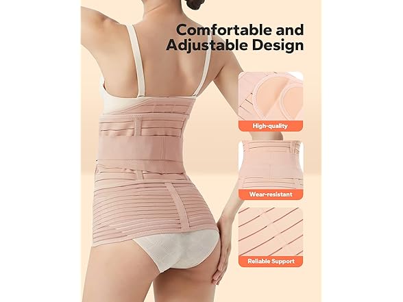 ShaperSwan 3 in 1 Postpartum Belly Band (Beige)