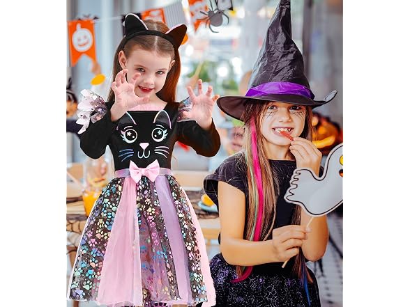 Wizland Cute Cat Costume for (5-6years)