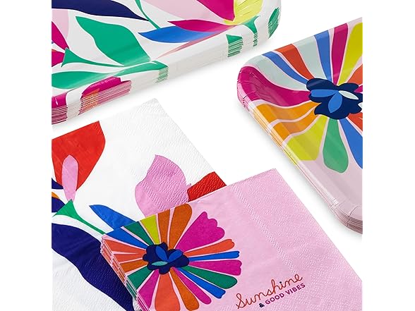 Hallmark Paper Party Plates and Napkins