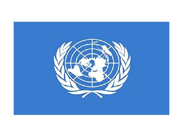 United Nations Polyester Flag 3 by 5 Feet