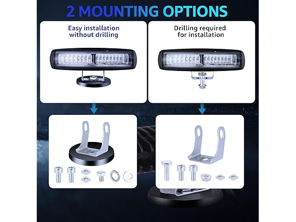 FKSAFEL  Magnetic LED Forklift Safety Light 2pk