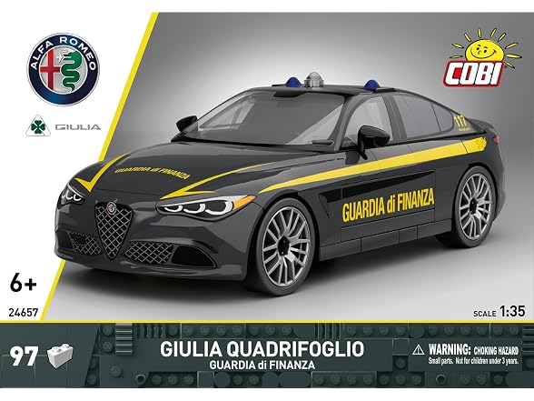 COBI Alfa Romeo Giulia Quadrifoglio Guardia di Finanza, 97 Pieces