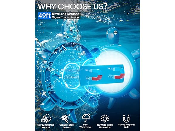 PRIORARE 22W Underwater Magnetic Led Pool Lights