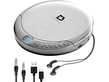 $9.99 Deluxe Portable CD Player, Silver dealfomo