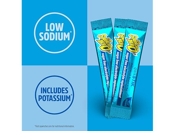 50PK Sqwincher Zero Qwik Stik, Mixed Berry