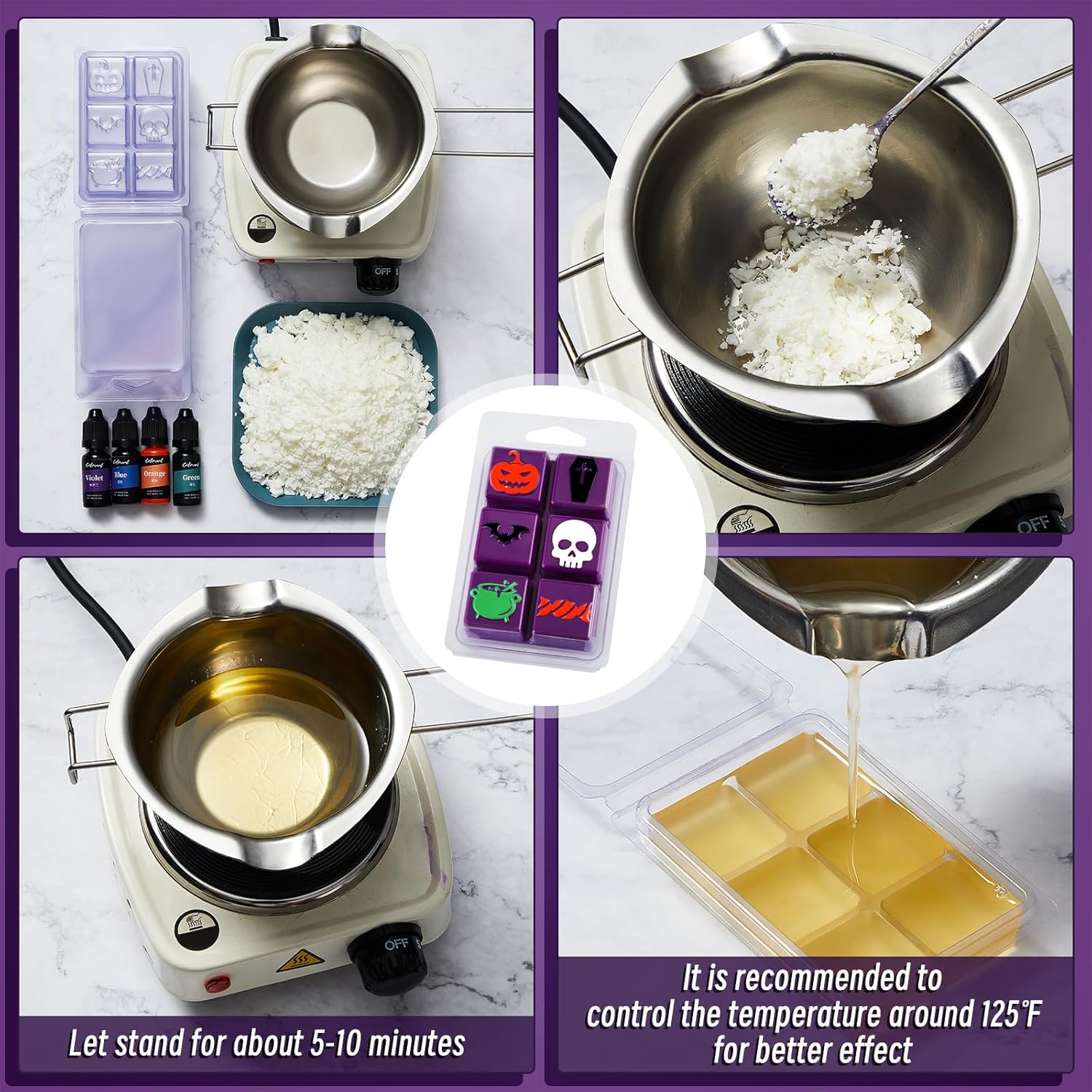 25 Pcs Halloween Wax Melt Molds - Gallery 11