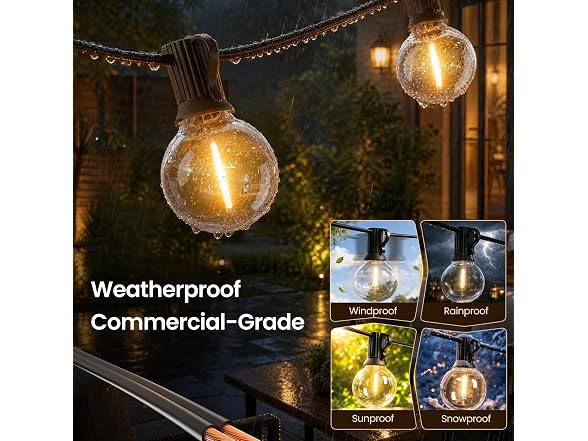 RTTY 200FT Outdoor String Lights G40