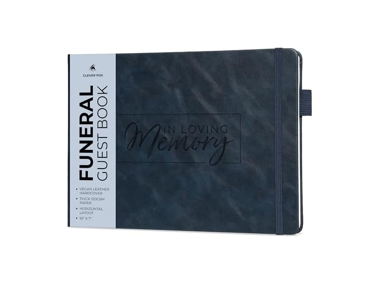 Funeral Guest Book for Memorial Service