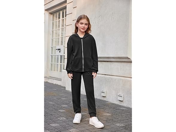 2 Piece for Girls Velour Tracksuit