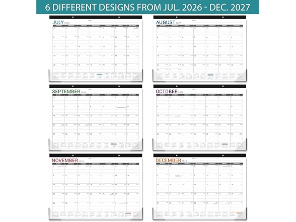 Lortarl 2026-2027 Desk Calendar - Desk Calendar L
