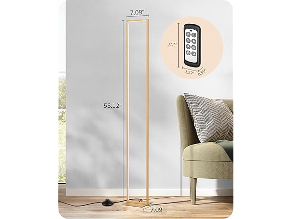 Gold 55" Rectangular Corner Light