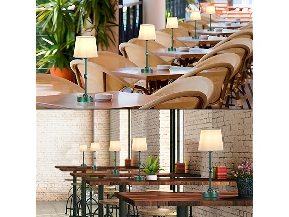 RORIA Set of 2 LED Cordless Table Lamps